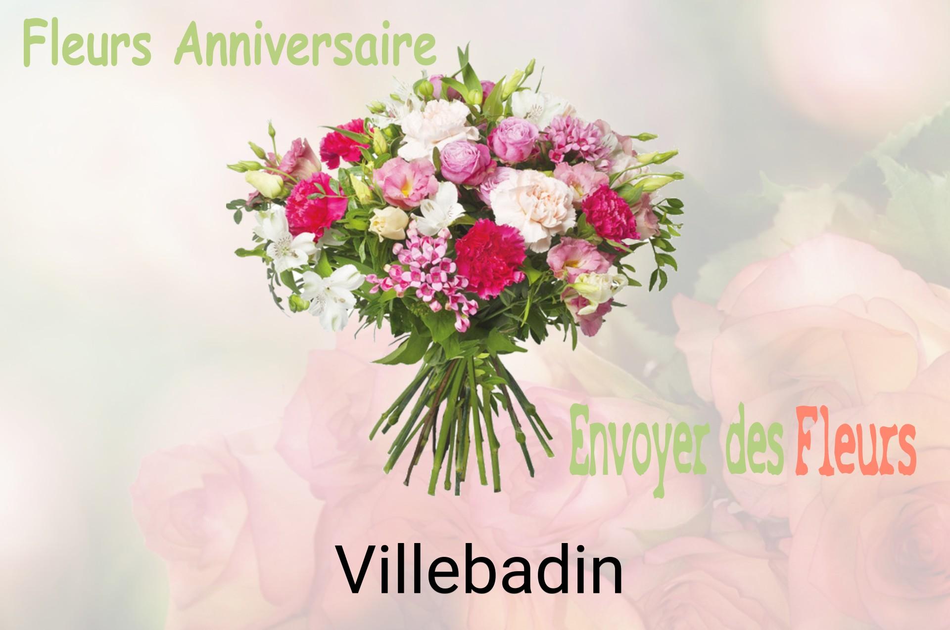 Bouquet de fleurs d’anniversaire livré à Villebadin